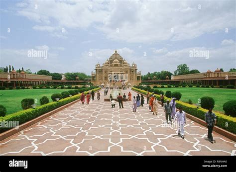 Akshardham Swaminarayan Mandir Gandhinagar Gujarat India Stock Photo