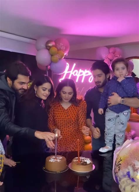 Inside Aiman Khan And Minal Khans Surprise Birthday Party Reviewitpk