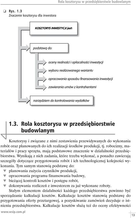 Kosztorys W Procesie Inwestycyjnym PDF Darmowe Pobieranie