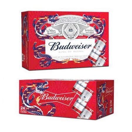 Bia Budweiser 5 Mỹ thùng 24 lon 330ml mẫu Tết MEGA DUNK Đồ Uống