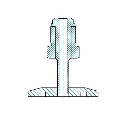 KF To Male VCR Adapter High Vac Depot