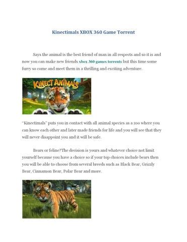 Kinectimals xbox 360 torrent by xboxgamestorrentsfree - Issuu