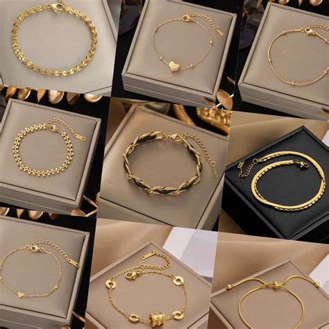 Stainless Steel Jewelry Wholesale 18 Gold Plated Female Personality