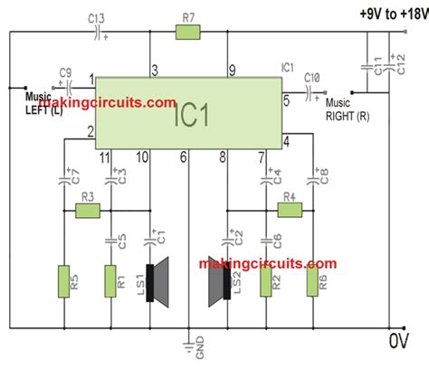 Tda Ic Amplifier Circuit Diagram