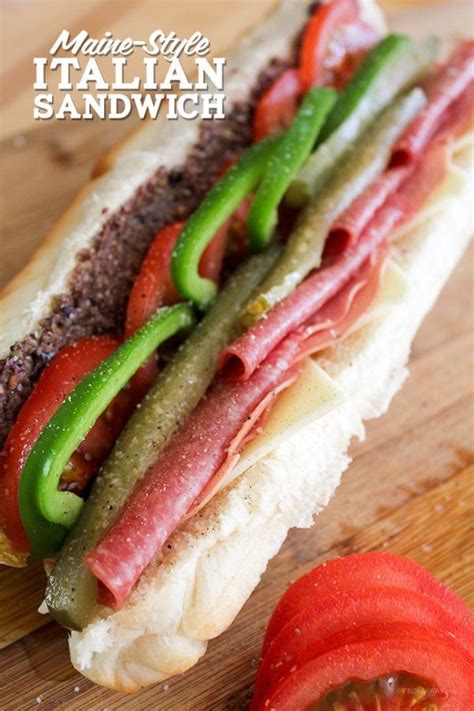 Maine Style Italian Sandwich Italian Sandwich Italian Cuisine