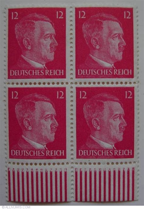 12 Reichspfennig 1941 Adolf Hitler Imperiul German Timbru 8201