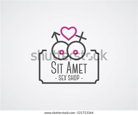 Cute Sex Shop Logo Badge Design Stock Illustration 521713366 Shutterstock