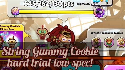 CookieRun Ovenbreak String Gummy Cookie Hard Trial Low Spec YouTube