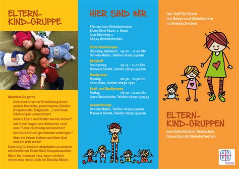 Flyer Eltern Kind Gruppen Dinkelscherben On Behance