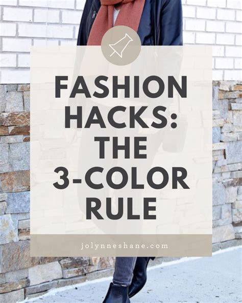 Fashion Hacks The Color Rule Color Matching Clothes Color