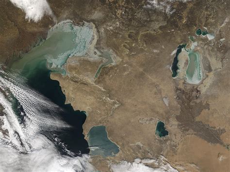 Caspian Sea Satellite Images تصاوير ماهواره اي از دریای خزر