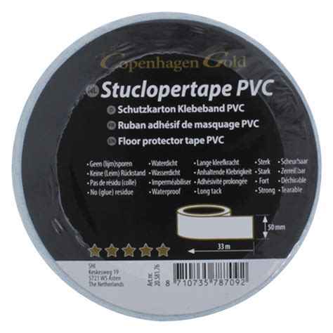 Copenhagen Stuclopertape PVC Wit 50mmx33m JIP SNEL