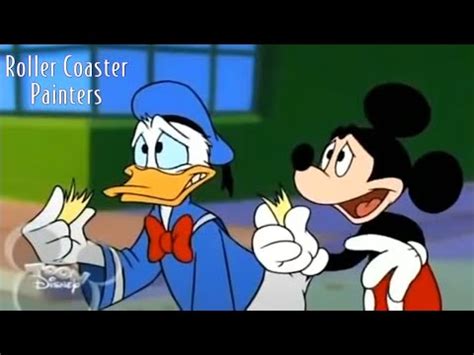 Roller Coaster Painters 1999 Disney Mickey Donald And Goofy Cartoon