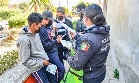 Promueve Policía de Huamantla acciones de proximidad social