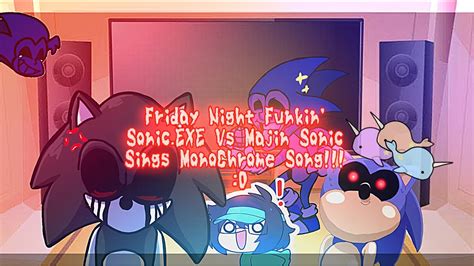 Friday Night Funkin Mod Characters Reacts Sonic Exe Vs Majin Sonic