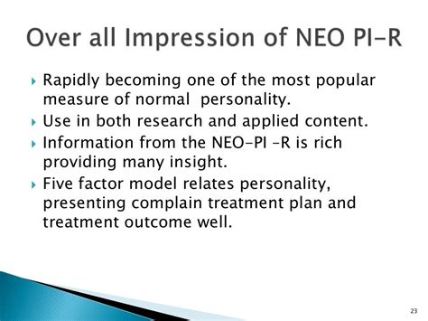 Neo personality inventory