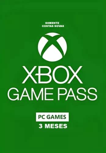 Xbox Game Pass Pc 3 Meses Código 25 Dígitos Parcelamento Sem Juros