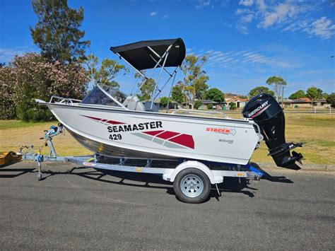 429 Seamaster Stacer 60hp Mercury Four Stroke Command Thrust Alloy