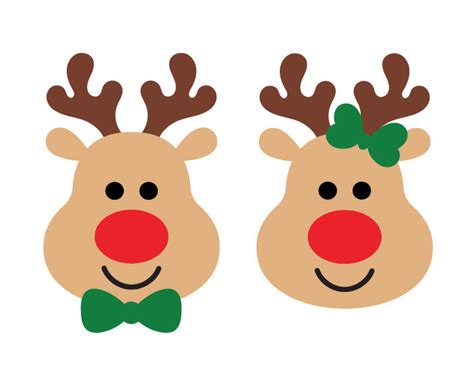 Reindeer Svg Png Dxf Reindeer Face Svg Christmas Svg Cricut