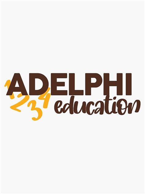 Adelphi Education Sticker For Sale By Sofiamarieb Redbubble