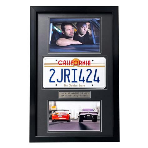 Fast And The Furious Vin Diesels Dodge Charger Movie Car License