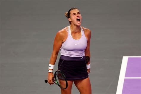 Sabalenka surprises Jabeur, Sakkari edges Pegula at WTA Finals