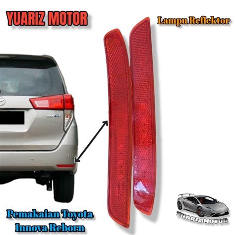 Jual Lampu Reflektor Mata Kucing Bumper Belakang Innova Reborn G V Q