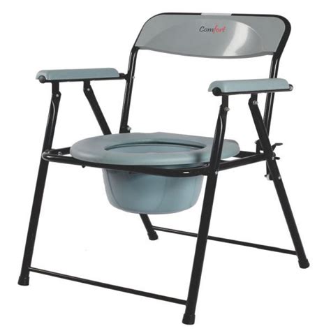 Steel Folding Commode Chair Comfortseniority