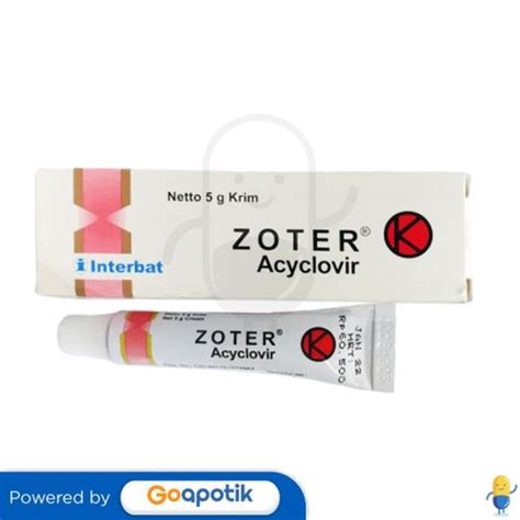 Zoter Krim 5 Gram Kegunaan Efek Samping Dosis Dan Aturan Pakai