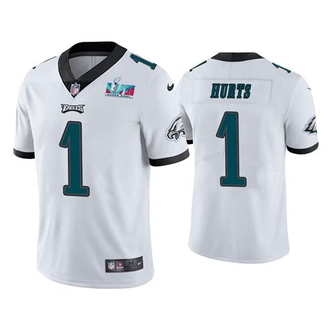 Jalen Hurts Philadelphia Eagles Super Bowl LVII White Vapor Limited