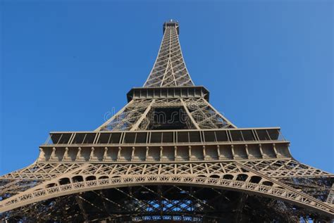 Eiffel Tower Side View Stock Photo Image Of High Champ 8134800