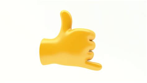 EMOJI HAND CALL ME ICON 3D model | CGTrader