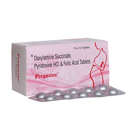 Doxylamine Succinate Pyridoxine Hcl And Folic Acid Tablets Dry Place At