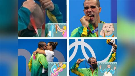 Brazilian Swimmer Almost Perfectly Recreates The Bronze Medal Meme