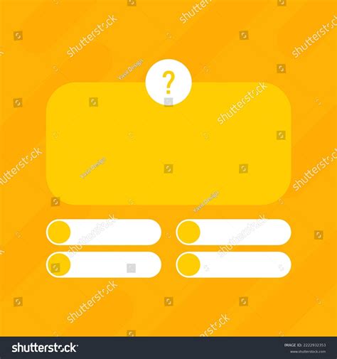 Quiz Game Show Template Question Answers Stock Vector Royalty Free