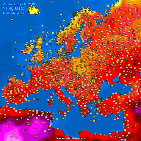 Weather in Europe today (July 13, 2018) : r/europe