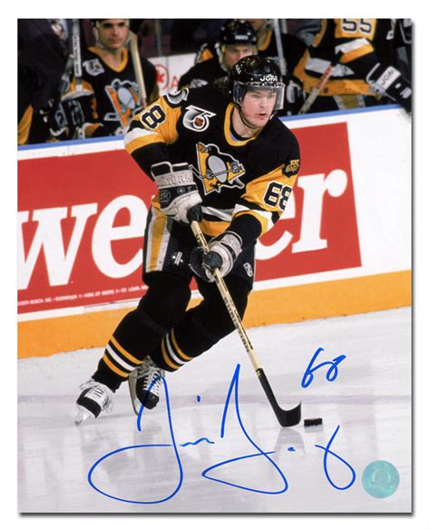 Jaromir Jagr Pittsburgh Penguins Autographed Hockey Playmaker 8x10 ...