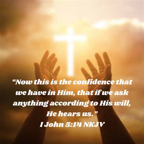 1 John 5 14 And This Is The Confidence That We Have In Him That If We