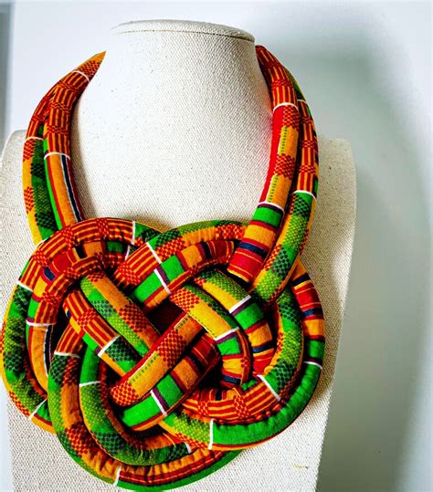 Ankara Neckpiece African Neck Rope Tribal Fashion African Etsy