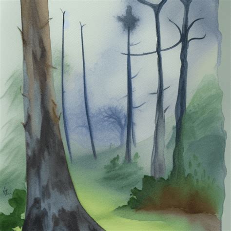 Haunted Forest Watercolor Creative Fabrica