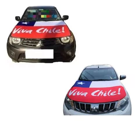 Bandera Chile Cubre Capot Autos Cuotas sin interés