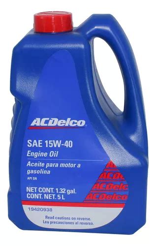 Aceite Motor 15w40 Multigrado 5 Litros Acdelco Envío gratis