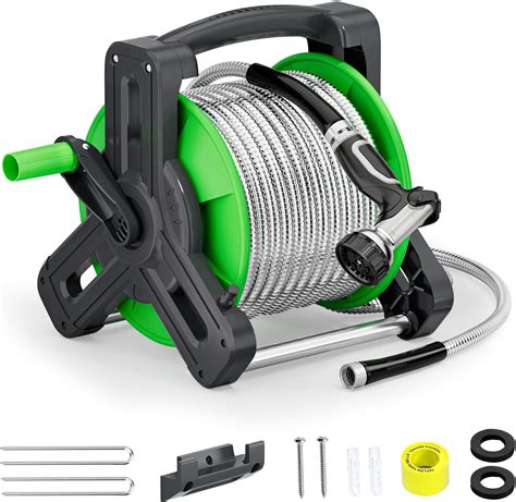 Specilite Wall Mount Garden Hose Reel With 75ft 304