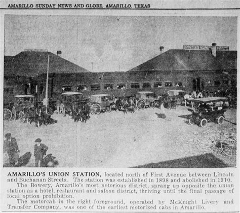 History of Amarillo, Texas: Union Station, Amarillo - 1898 to 1910