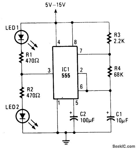 Flasher Circuit Diagram