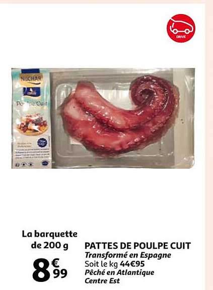 Promo Pattes De Poulpe Cuit Chez Auchan Icatalogue Fr