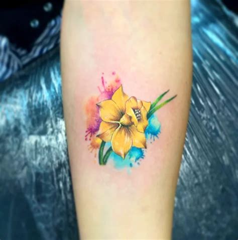 68 Relaxing Designs Of Daffodil Tattoos Currently On The Radar