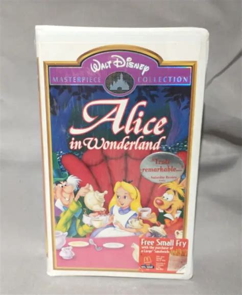 ALICE IN WONDERLAND Masterpiece Collection Sealed VHS Walt Disney