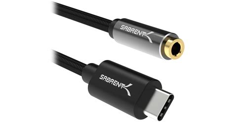 Sabrent USB C To 3 5mm Audio Jack Active Adapter Cable CB UC35