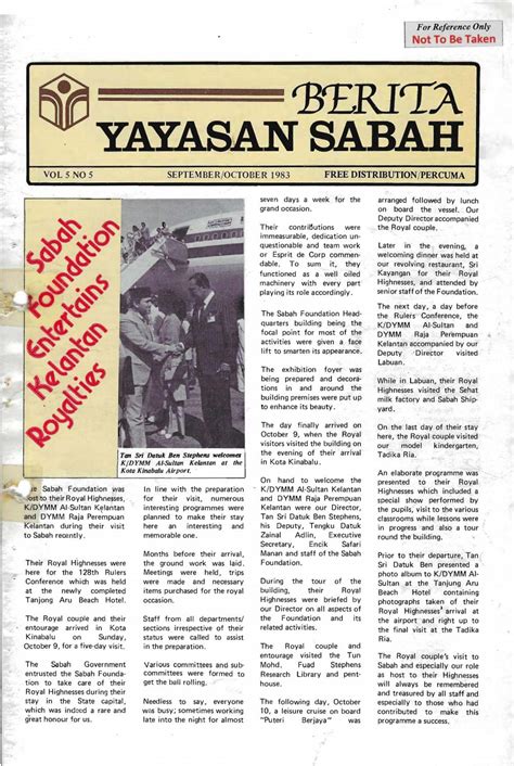 Berita Yayasan Sabah Vol5 No5 September Oktober 1983 By Yayasan